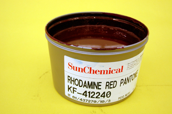 Bote tinta pantone rhodamine red