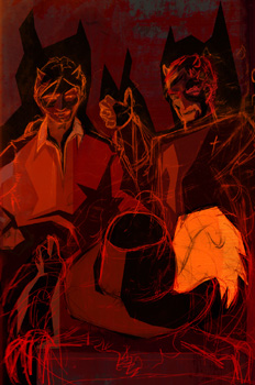 El sacristán y el barbero simulan ser diablos