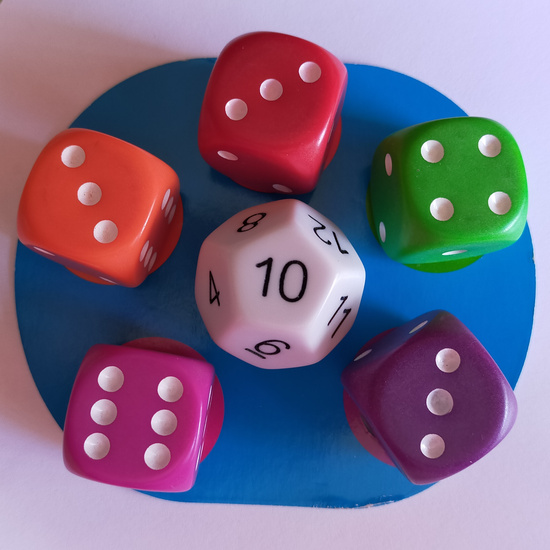 Juego dados: Math dice jr. 5