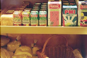 Estantería de lácteos