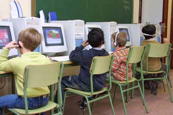 Realizando actividad con el ordenador