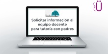 Solitar información a compañeros para reunión de tutoría con padres