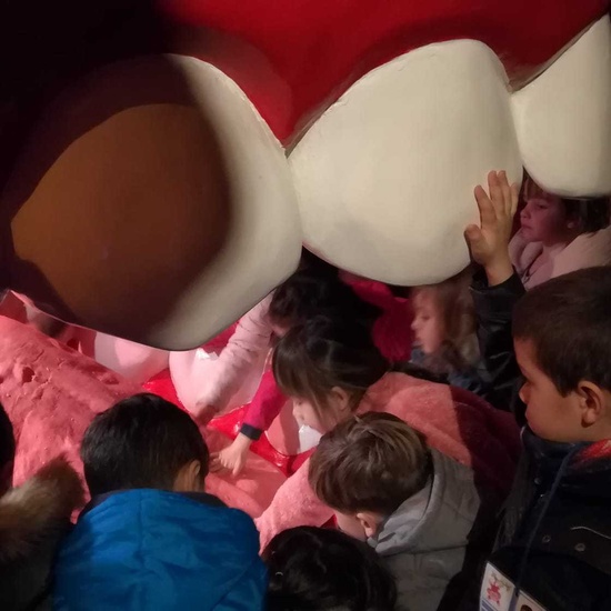 2019_12_18_Los monos azules visitan a la mujer gigante_CEIP FDLR_Las Rozas 2