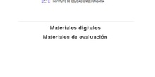 Materiales digitales y de evaluación