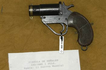 Pistola de señales Calibre 1 Pulg., Museo del Aire de Madrid