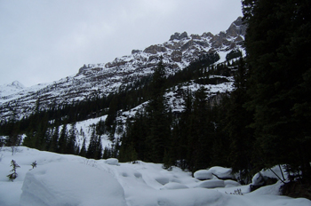 Nieve, Lago Louise, Parque Nacional Banff