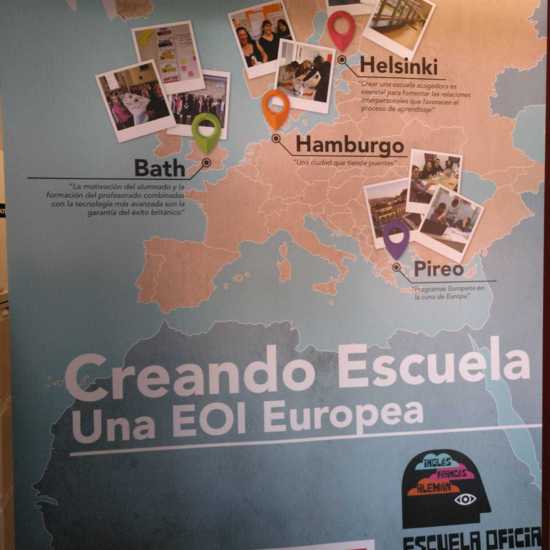 Mapa de las movilidades ERASMUS+ de la EOI Rivas-Vaciamadrid