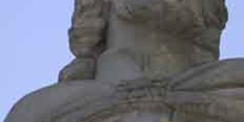 Detalle de la estatua del rey visigodo Gundemaro