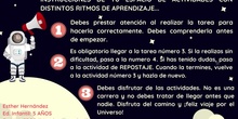 INSTRUCCIONES ACTIVIDADES DISTINTOS RITMOS DE APRENDIZAJE