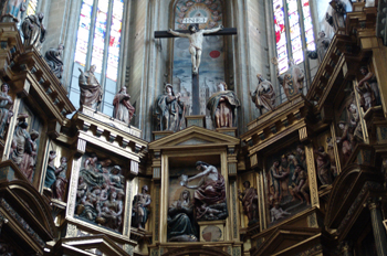 Detalle retablo, Catedral de Astorga, León, Castilla y León