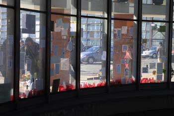 Visitas al santuario provisional de Atocha