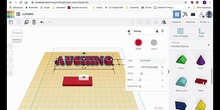 Llavero realizado con Tinkercad