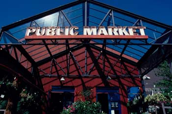 Centro comercial Public Market en Granville Island, Vancouver, C