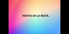 PRIMARIA - PARTES DE LA RESTA - P. T. - FORMACIÓN