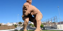 Monumento a la lucha canaria. Vecindario