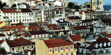 Lisboa vista desde Santa Justa, Portugal