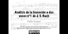 Análisis de la invención a dos voces nº1 de JS BAch