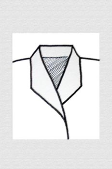 Cuello smoking de pico