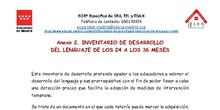 Anexo 2. Inventario de desarrollo del lenguaje de los 24 a los 36 meses