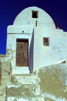 Casa típica de Santorini, Grecia