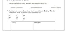evaluación inicial matemáticas 3ºP