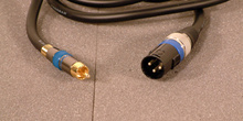 Cable canon 3 pin RCA