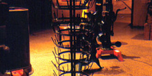 Aparato de metal para el secado de botellas de sidra, Museo de l