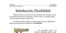 FLEXIBILIDAD: 4º ESO