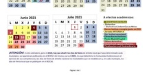 Calendario escolar 20-21