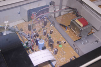 Reproductor de CD. Placa de componentes