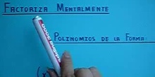 Factorización Mental Polinomios "Igualdades Notables"
