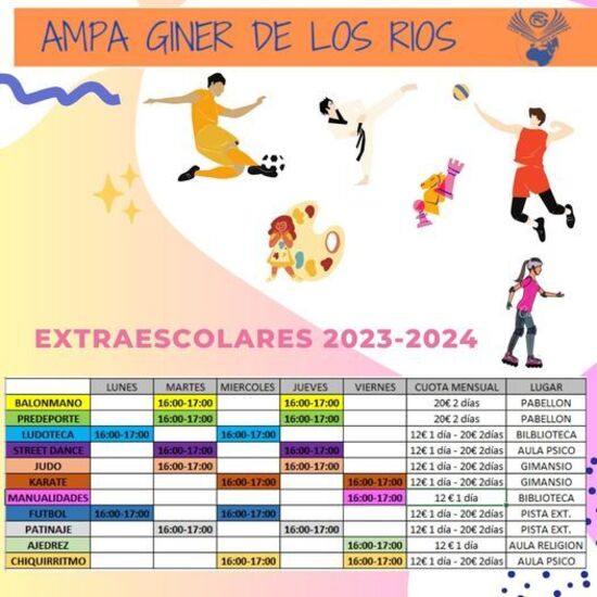 ACTIVDADES  EXTRAESCOLARES AMPA 