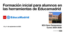 Formación inicial EducamadrId Curso 2025-2026