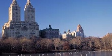Vista de edificios aledaños al Central Park, Nueva York, Estados
