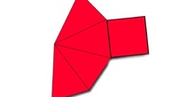 Desarrollo de una pirámide tetragonal