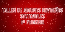 Taller adornos navideños sostenibles