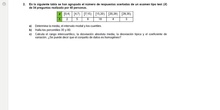 Ejercicio estadística unidimensional con variable agrupada