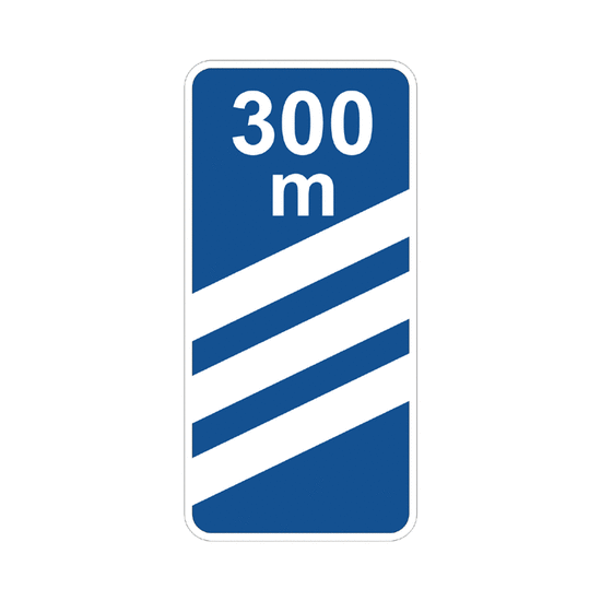 Panel de aproximación a salida (300m)