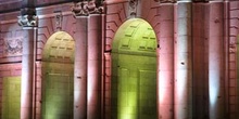 Arcos de la Puerta de Alcalá iluminados