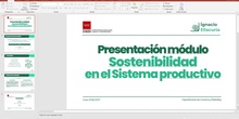 Presentación - Sostenibiliad - 
