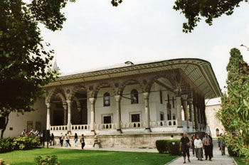 Pabellón de autoridades, Palacio de Topkapi baldaquino, Estambul