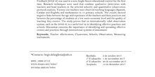 Aplicación del Sistema Internacional de Observación y Feedback Docente (ISTOF-II) en un Contexto Educativo No-Anglosajón