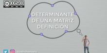 Definición de determinante