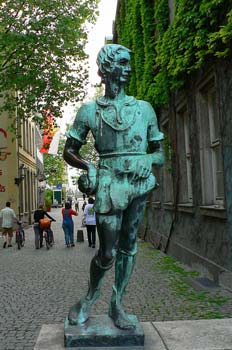 Escultura de calle en Dusseldorf