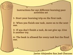 Instrucciones para el espacio de actividades con diferentes ritmos de aprendizaje
