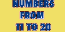 Numbers from 11 to 20