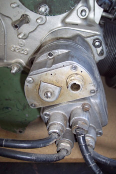 Magneto en un avión con un motor de 4 cilindros