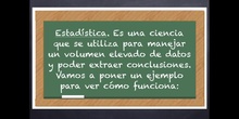 6º matemáticas Estadística. Medidas estadísticas