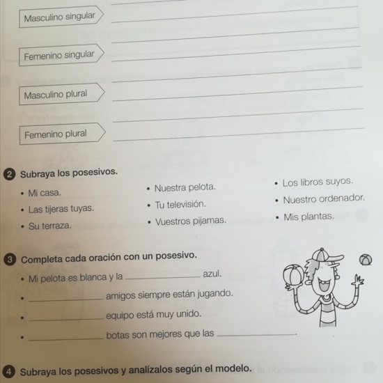 EJERCICIOS LENGUA 3 30 DE ABRIL