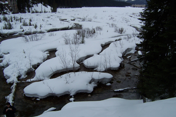 Lago Louise helado, Parque Nacional Banff